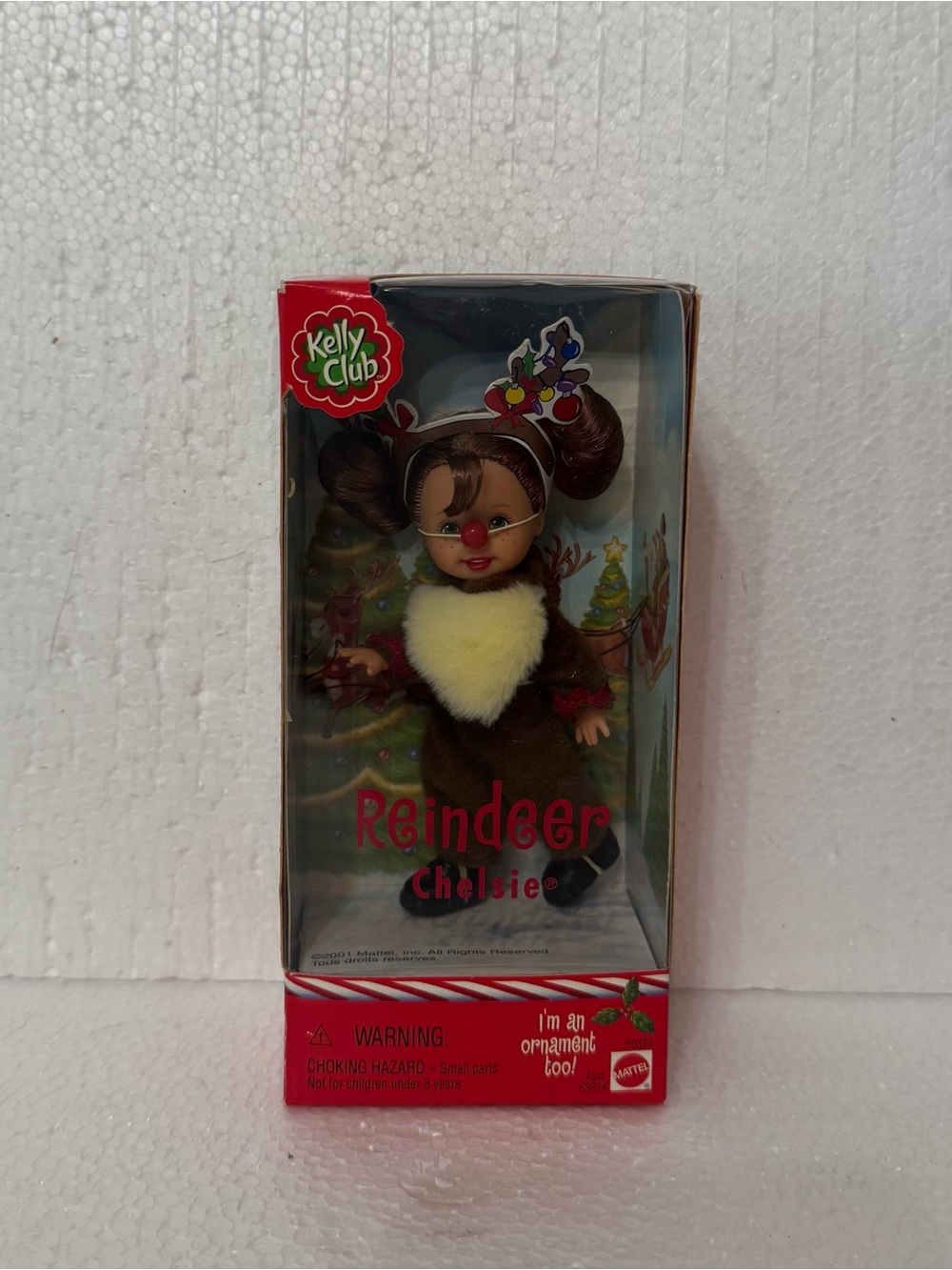 Mattel Kelly Club "Reindeer Chelsie" Doll & Ornament (2001)